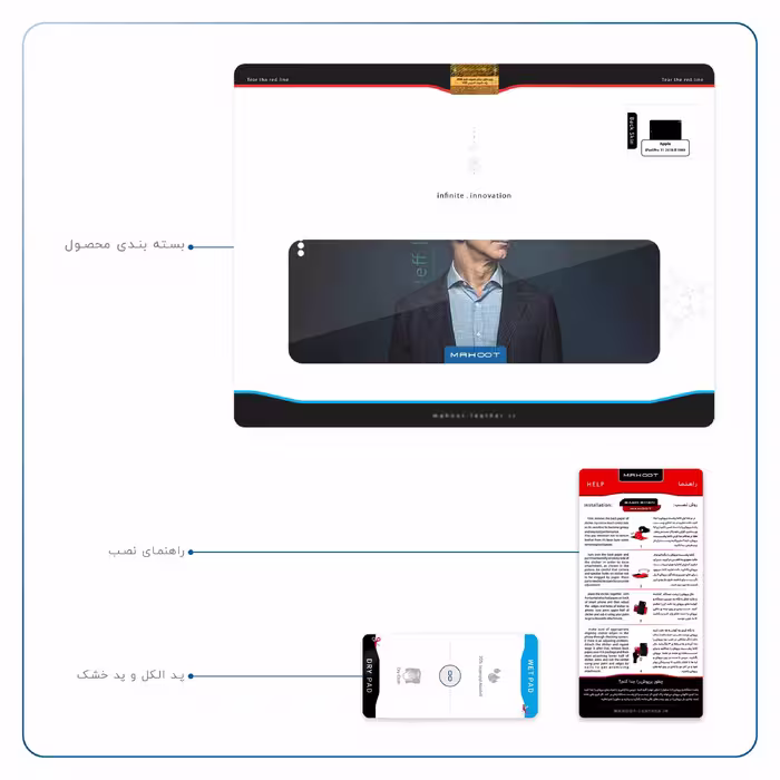 برچسب پوششی ماهوت مدل Jeff Bezos مناسب برای تبلت اپل iPad Pro 11 2018 A1980