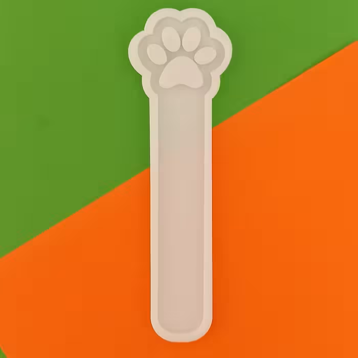 قالب رزین مدل بوک مارک طرح پنجه سگ کد BK-RD1