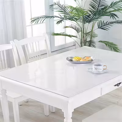 طلق رومیزی مدل کریستال ضخیم کد A100-T240 سایز 240×100 سانتی متر