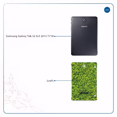 برچسب پوششی ماهوت مدل Leafs مناسب برای تبلت سامسونگ Galaxy Tab S2 8.0 2015 T710