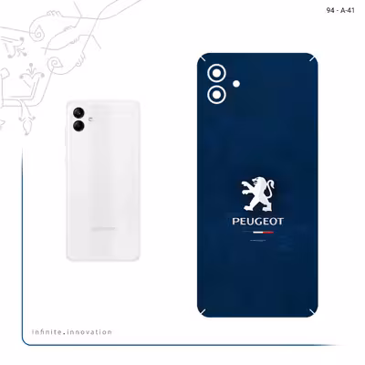 برچسب پوششی ماهوت مدل Peugeot_Logo مناسب برای گوشی موبایل سامسونگ Galaxy A04