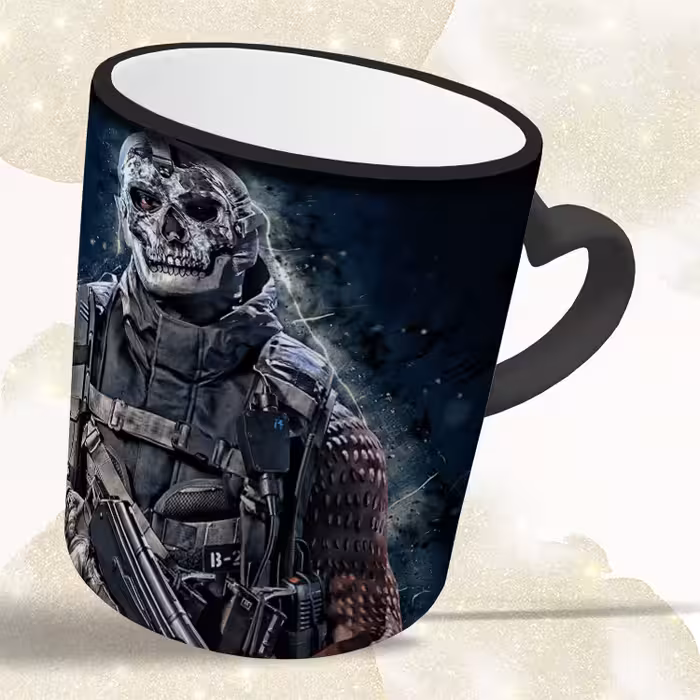 ماگ حرارتی مدل دسته قلبی طرح بازی کال آف دیوتی کد 27