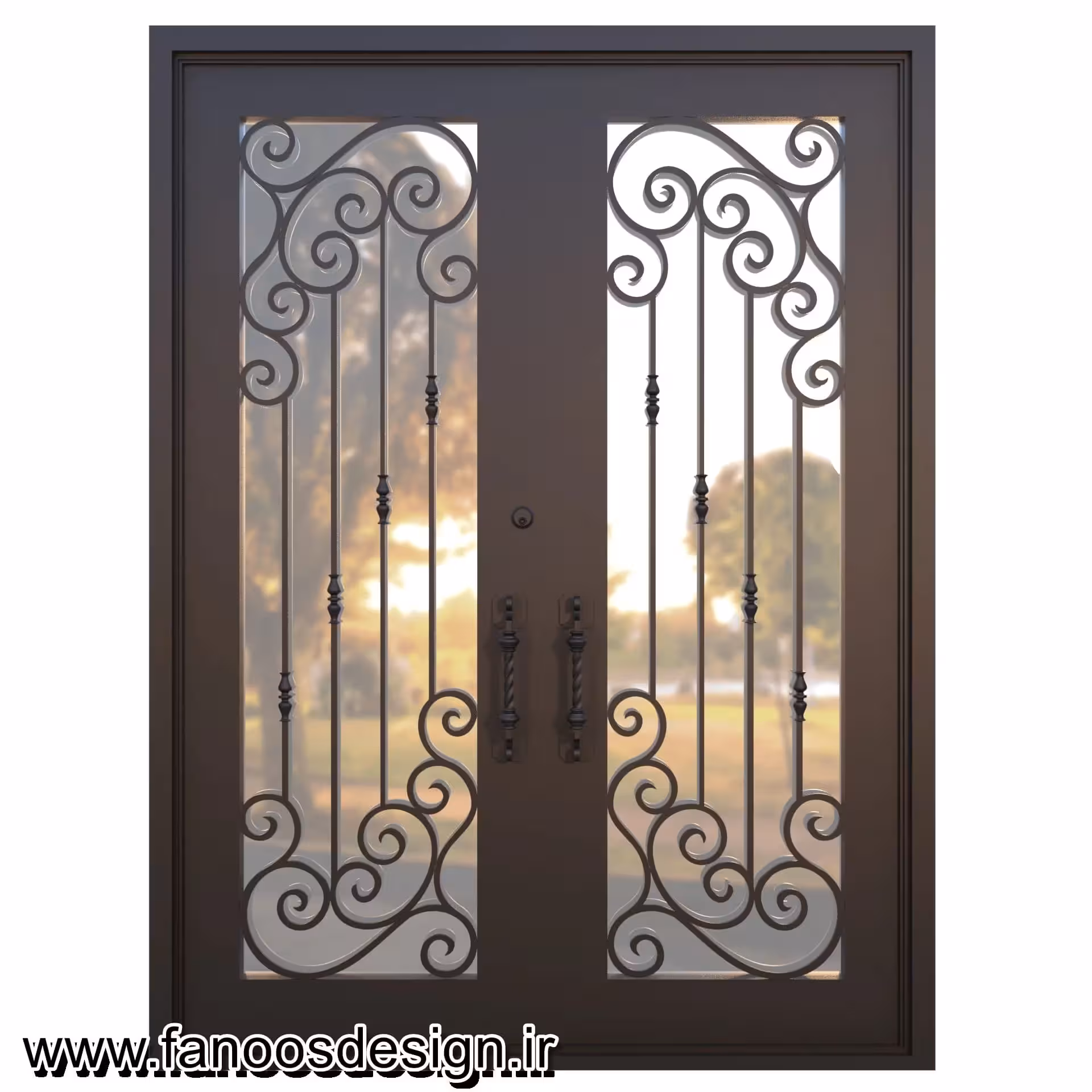 درب راه پله فلزی کد 1304