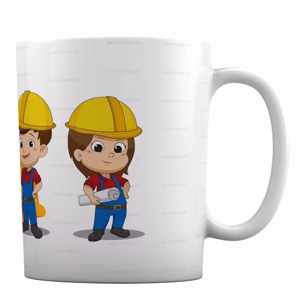 ماگ سرامیکی مدل «روزت مبارک مهندس جان» کد 41