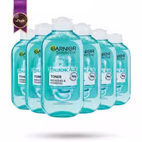 6 عدد تونر صورت گارنیر Garnier مدل آلوئه ورا و هیالورونیک اسید Hyaluronic Aloe حجم 200 میلی لیتر (اورجینال)