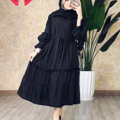 پیراهن ساحلی زنانه نخی داکرون درجه یک مدل فیروزه
