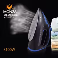 اتو بخار مونزا مدل Bu3100 مشکی آبی