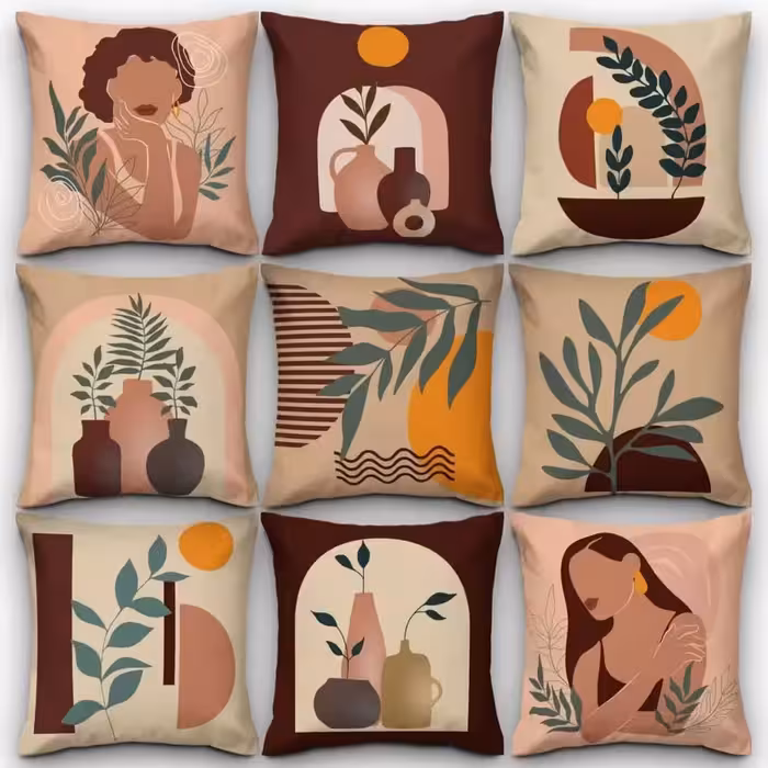 کاور کوسن کد 44 (ست دختر و گل)