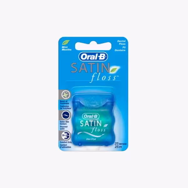 نخ دندان اورال بی مدل SATIN FLOSS