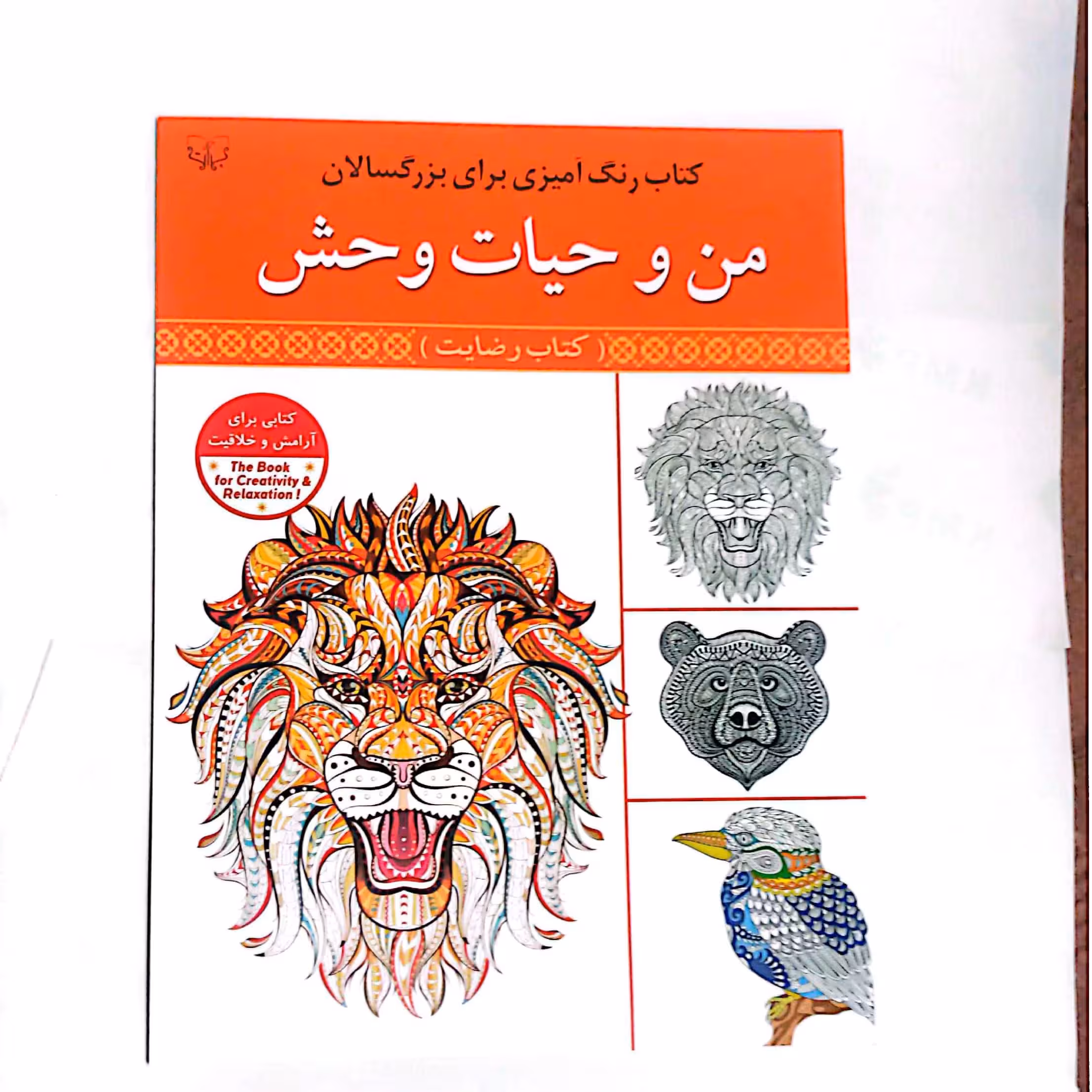 کتاب رنگ آمیزی بزرگسالان من و حیات وحش