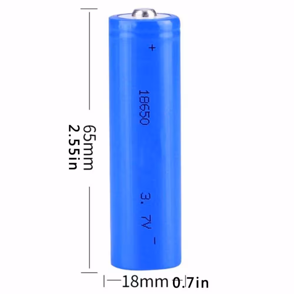 باتری یدک چراغ قوه 18650 3.7V