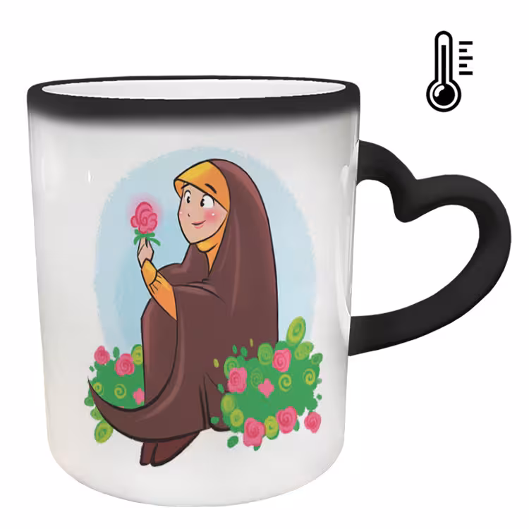 خرید ماگ-لیوان حرارتی  دسته قلبی  عاشقانه کد 267