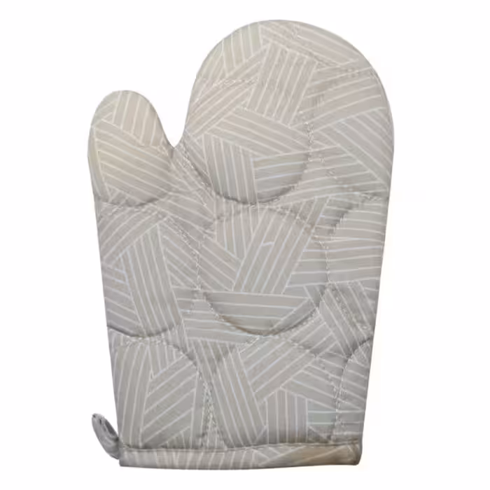 ماتیاس دستکش زمینه کرم طرح خطوط سفید