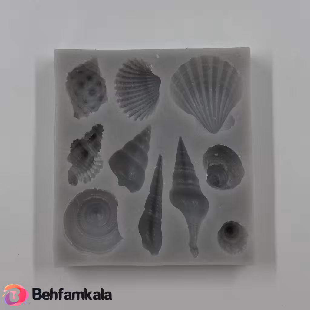 قالب سیلیکونی انواع صدف