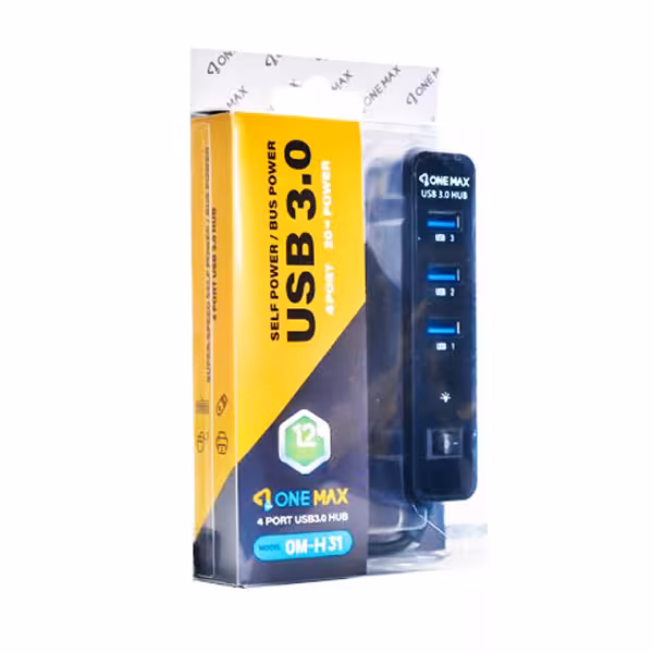 هاب USB 3.0 چهار پورت وان مکس مدل OM-H31