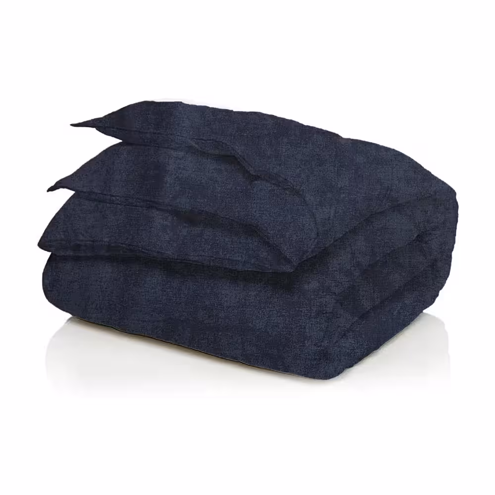 لحاف پنبه ای چیداری طرح پتینه رنگ سرمه ای