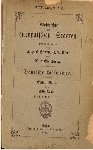 خرید و دانلود نسخه کامل کتاب Deutsche Geschichte / Bis a. 473