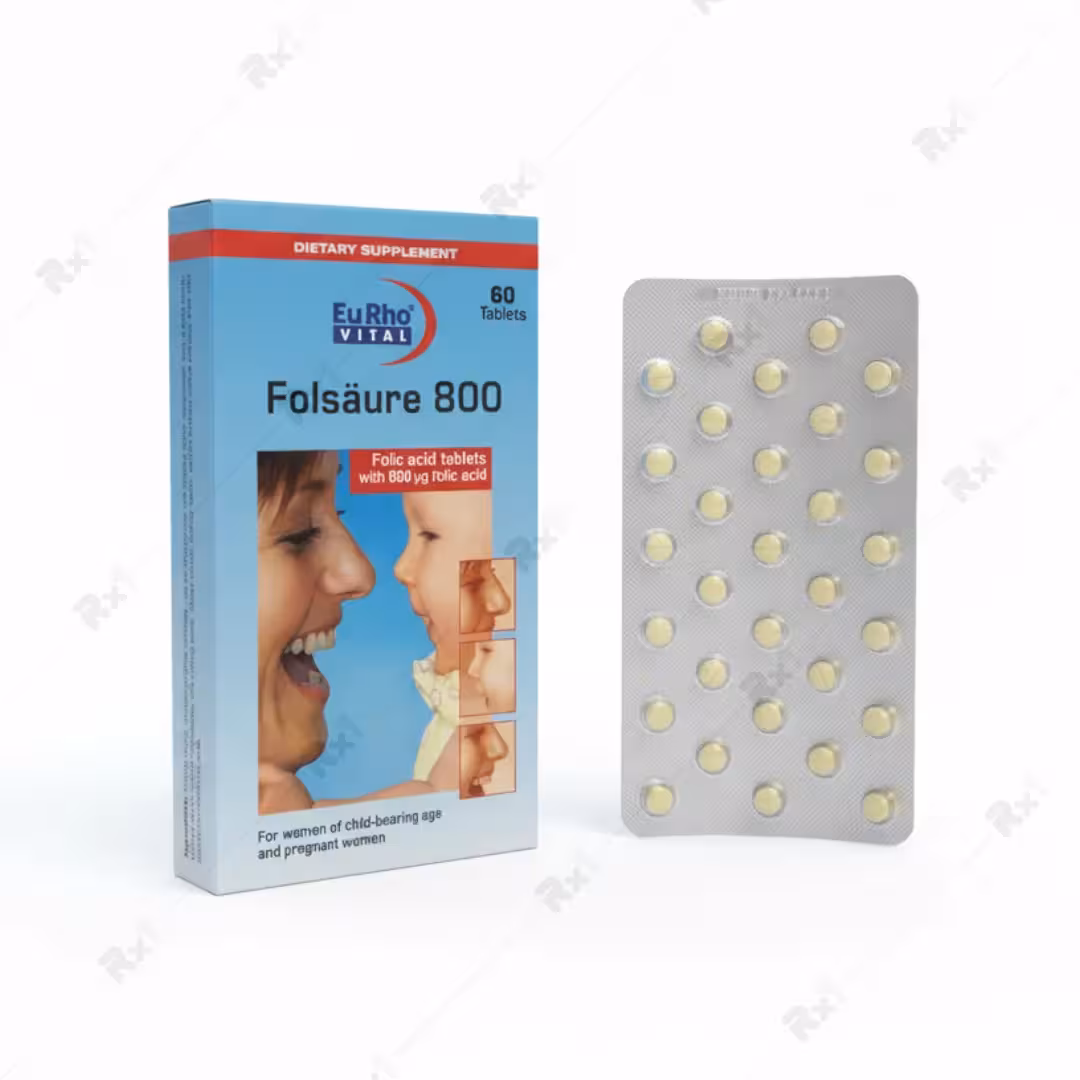 قرص فولیک اسید 800 میکروگرم 60 عدد
