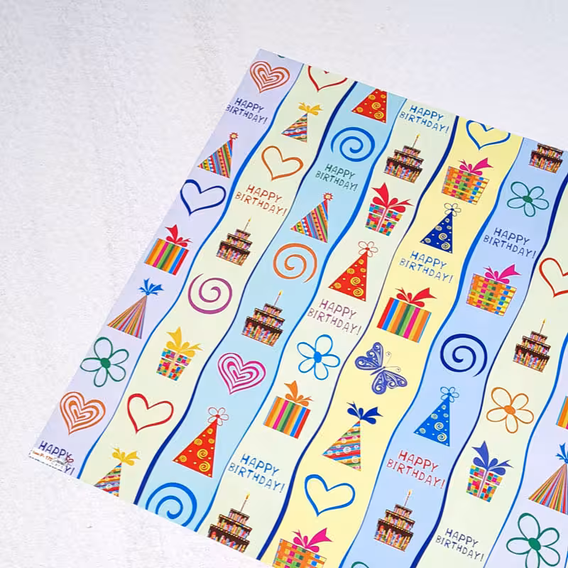 کاغذ دو رو طرح تولد کد P170