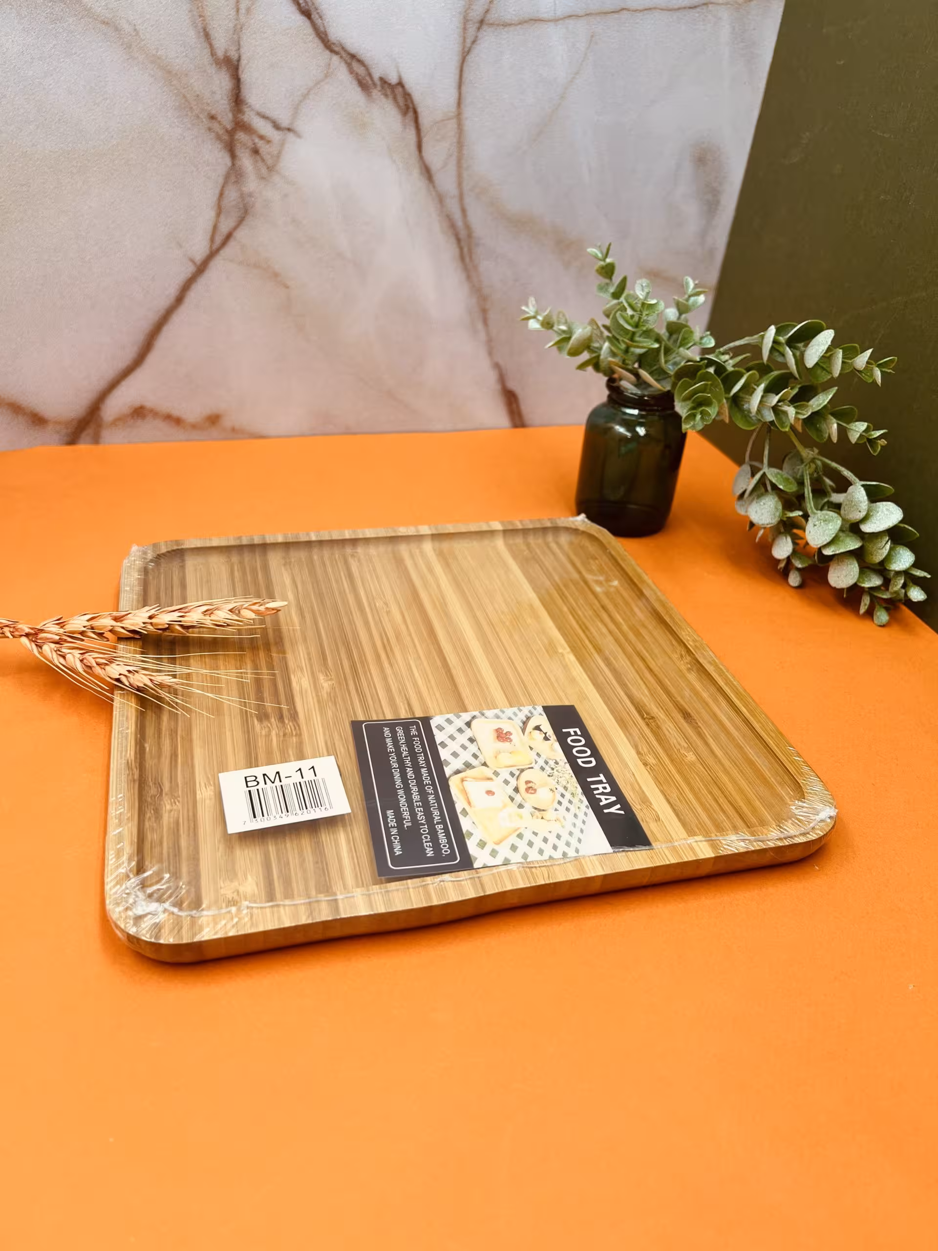 سینی بامبو مربع 25*25 – BM11