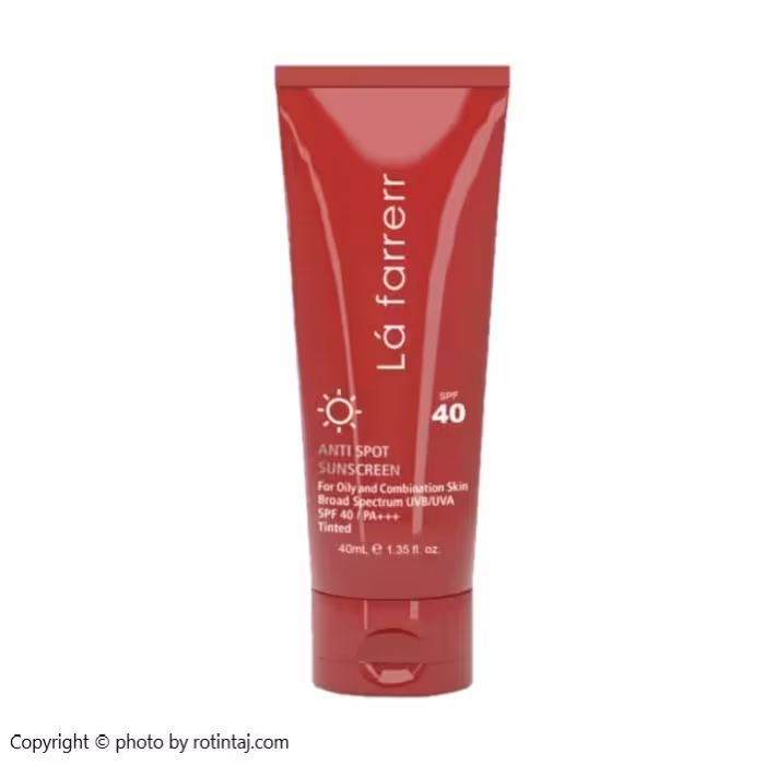 ضد آفتاب و ضد لک رنگ متوسط SPF40 پوست چرب و مستعد آکنه لافارر