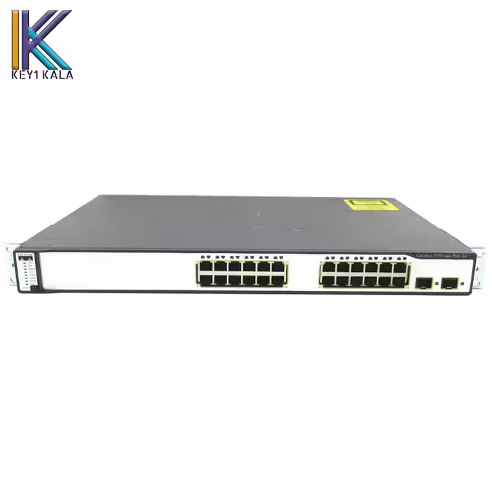 سوئیچ شبکه سیسکو 24 پورت WS-C3750-24PS-S