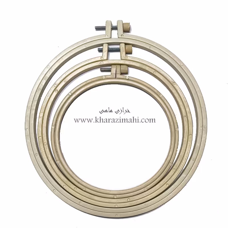 کارگاه گلدوزی گرد طرح پلاستیکی