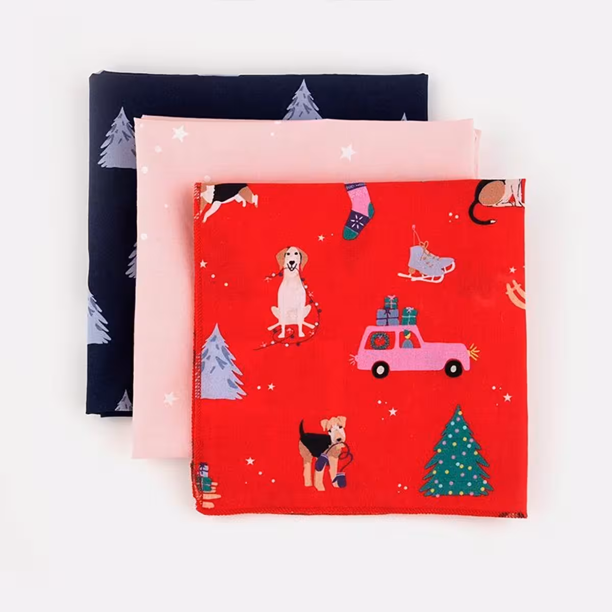 پارچه نخی طرح کریسمس چیبو 3 عددی