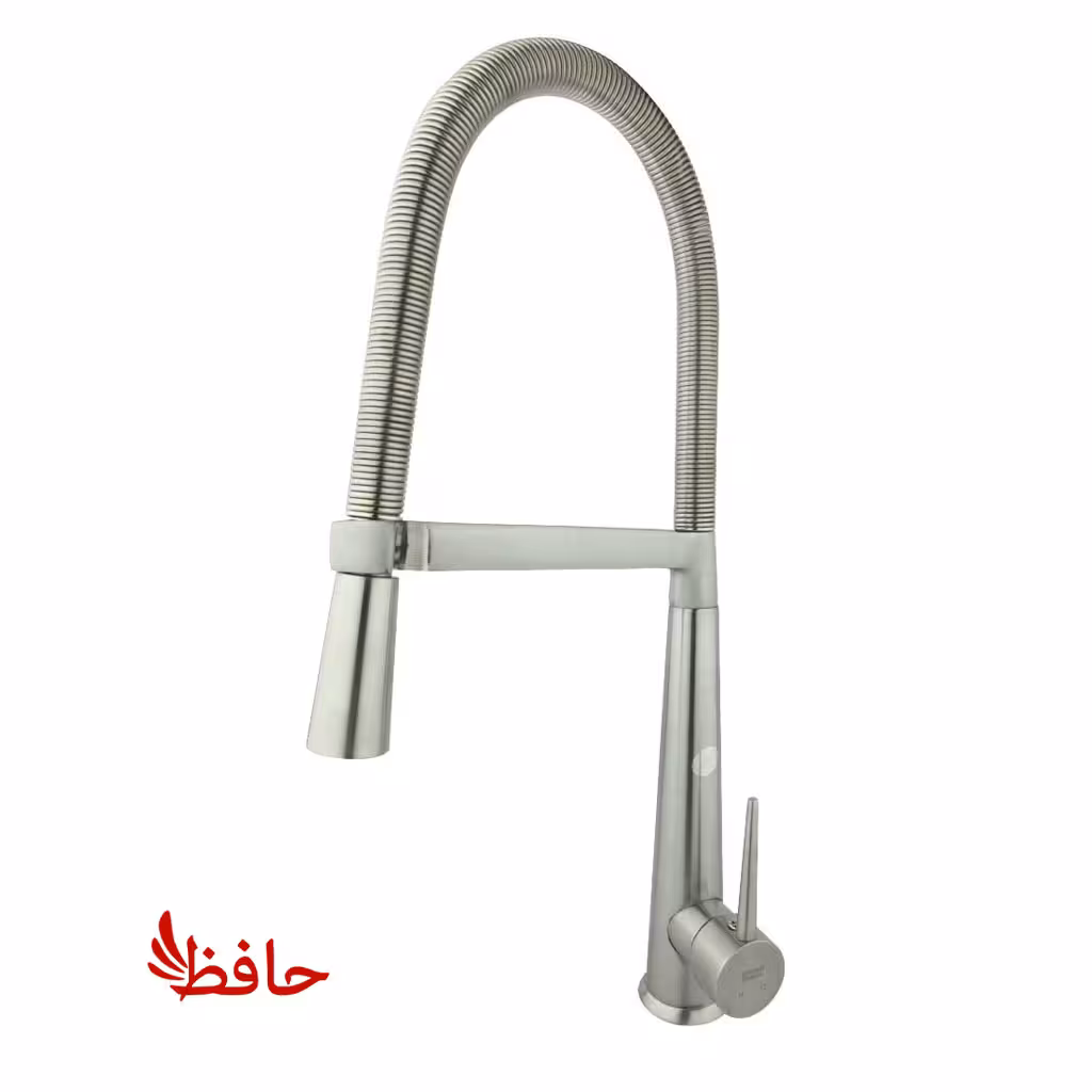 شیر ظرفشویی فنری راسان مدل شارلوت کروم مات