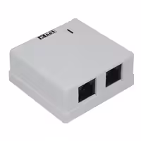 پریز شبکه روکار 2 پورت Cat6 UTP کی نت مدل K-N2037