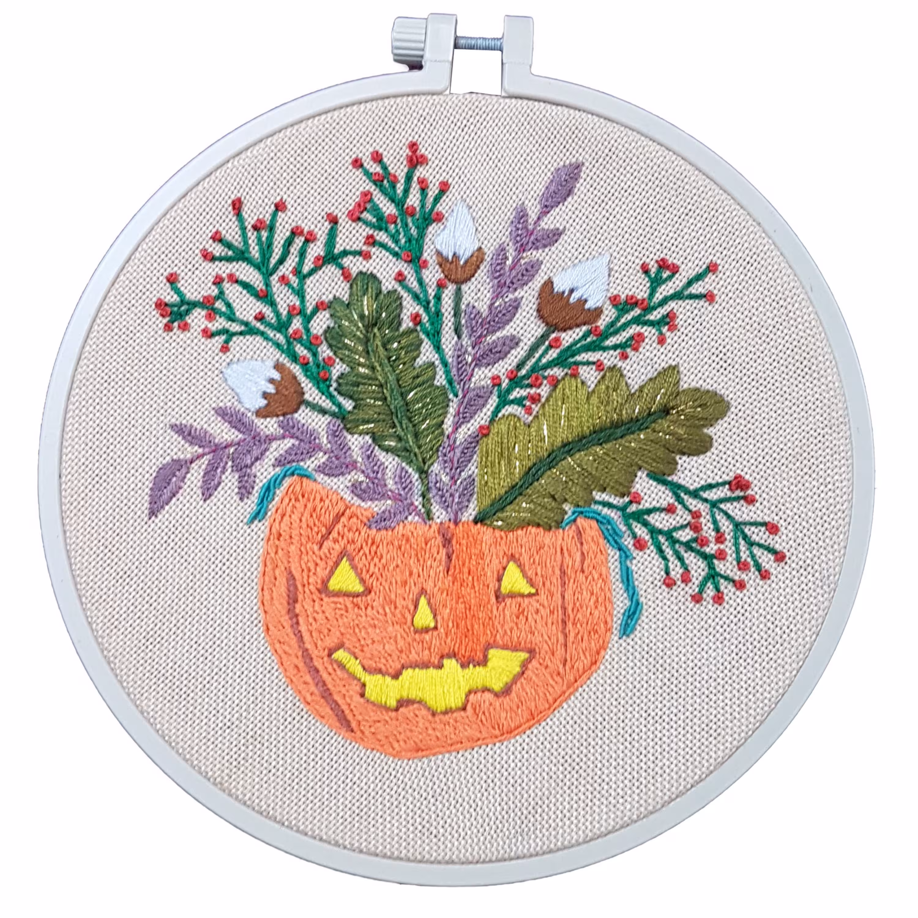 تابلو گلدوزی دست ساز طرح کدو تنبل کد GOL650