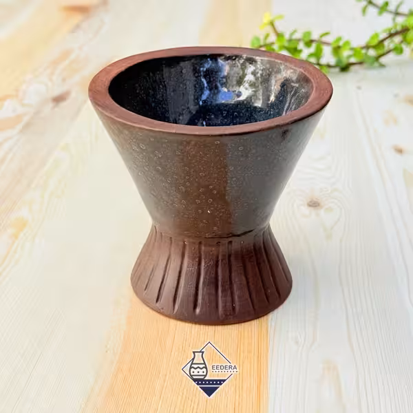کاسه شیپوری سدری بزرگ طرح نیلوفر