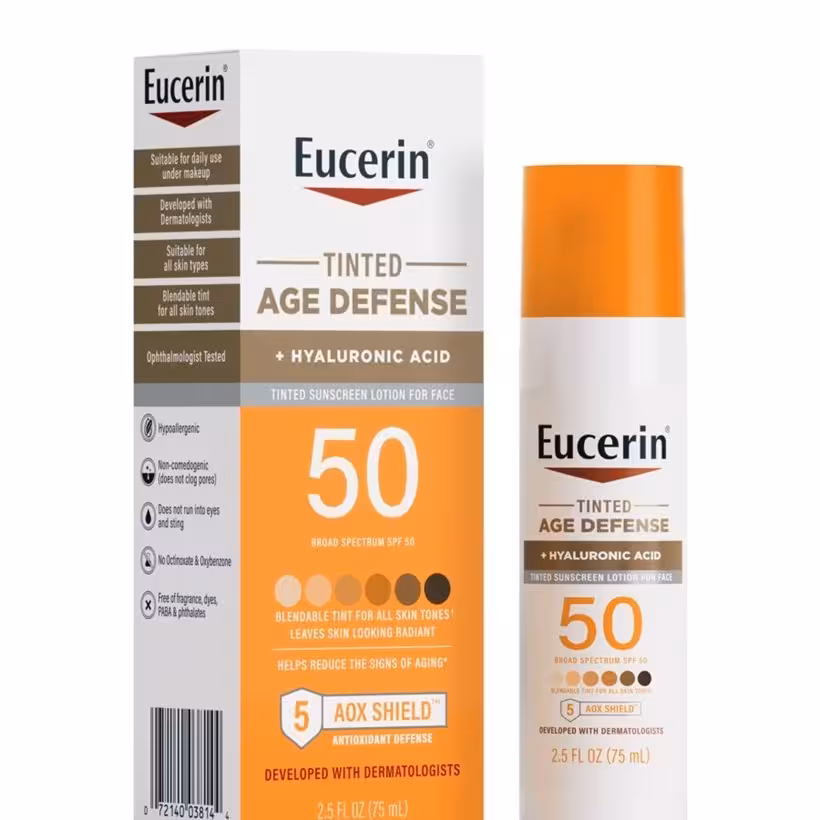 کرم ضدآفتاب رنگی SPF50 تینت اوسرین مدل Age Defense حجم75میلی لیتر