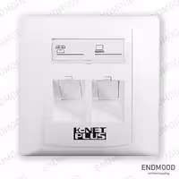 فیس پلیت 2 پورت 86*86 کی نت مدل K-N1125