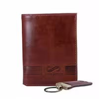 ست کیف جیبی و جاکلیدی چرم آترینا 2410