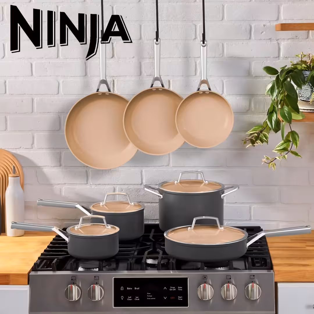 سرویس قابلمه کاملا نچسب 9 پارچه نینجامدل Extended Life CW95000DE