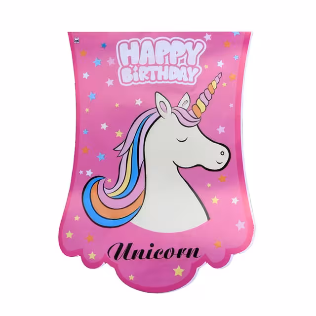 ریسه تولد طرح اسب تک شاخ بسته 10 عددی