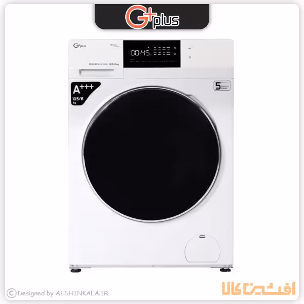 ماشین لباسشویی جی پلاس مدل GWM-PD106 ظرفیت 10.5 کیلوگرم