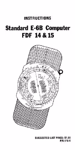 خرید و دانلود نسخه کامل کتاب Instructions for Standard E-6B computer slide rule FDF14, FDF15