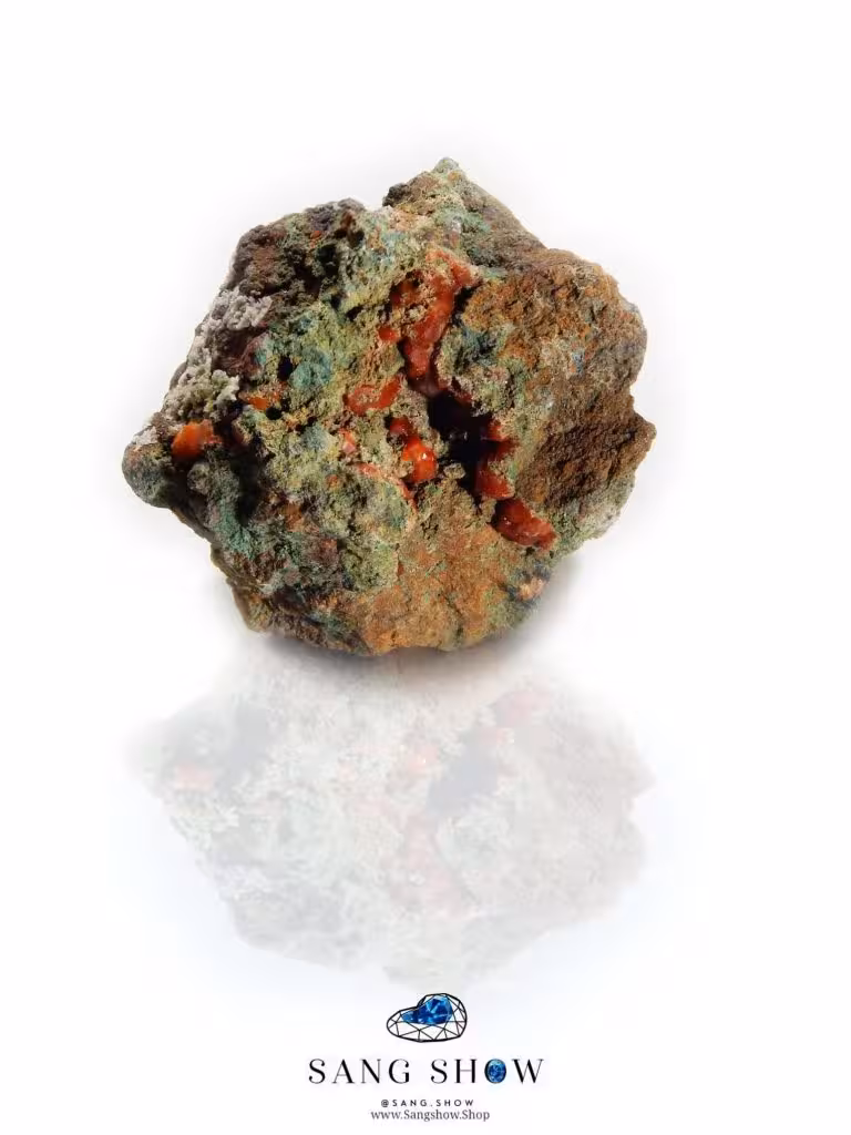 سنگ آنالسیم سرخ بر روی بستر S389