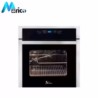 فر برقی اخوان کد F31 شیشه مشکی و استیل پنل لمسی