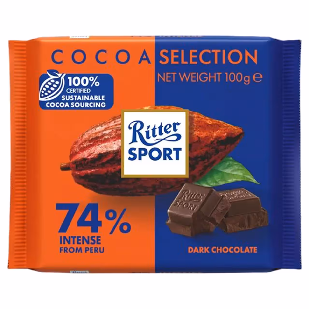 شکلات تلخ 74 درصد ریتر اسپورت – 100 گرم