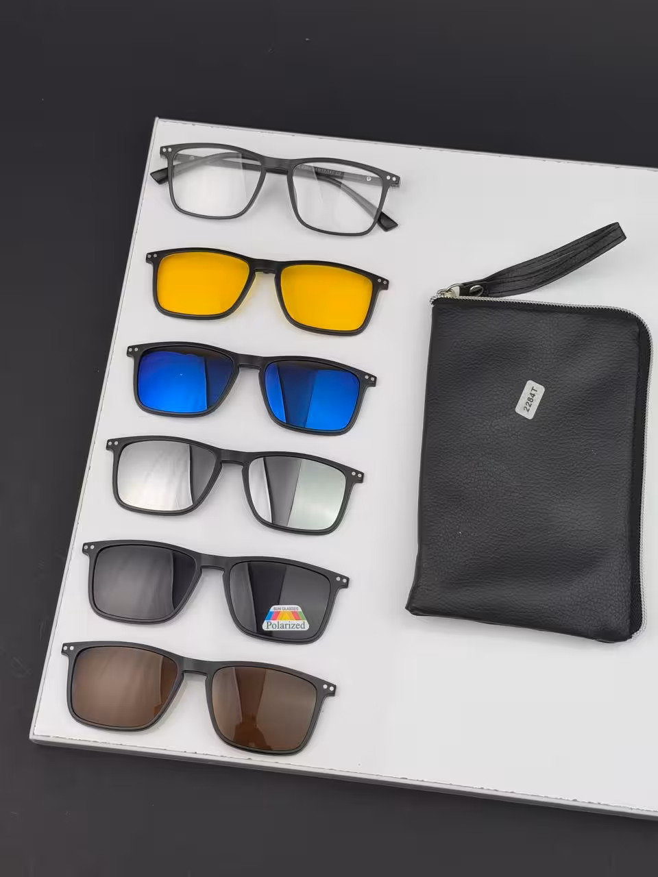 عینک فریم طبی کاوردار کد 2284 تی آر90 نشکن برای خانم و آقا