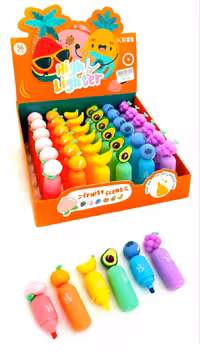 هایلایتر فانتزی طرح میوه طرح جدید و کیوت بسته 6عددی