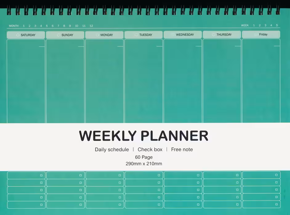 دفتر برنامه ریزی (پلنر هفتگی،کد 793)،(سیمی) - ناشربوک | خرید آنلاین کتاب