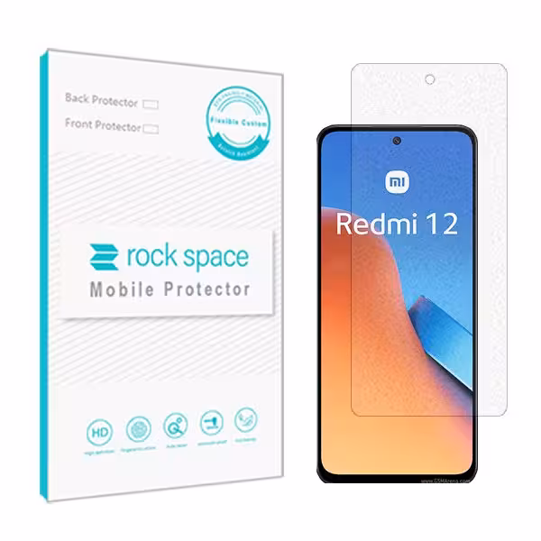 گلس شیائومی Redmi 12 مدل نانو هیدروژل گیمینگ برند راک اسپیس کد S