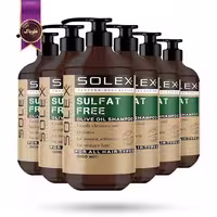 6 عدد شامپو بدون سولفات سولکس Solex مدل حاوی روغن زیتون Olive Oil حجم 1000 میلی لیتر (اورجینال)