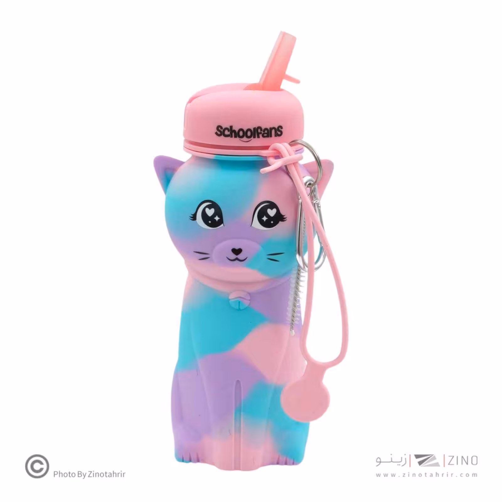 قمقمه سیلیکونی گربه اسکول فنز کد9330