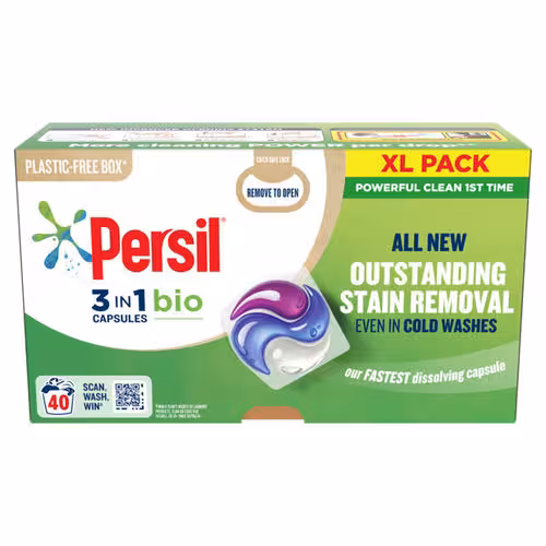 قرص ماشین لباسشویی هلندی پرسیل مدل Persil 3 In 1 Bio بسته 40 عددی