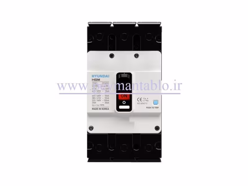 کلید اتوماتیک کامپکت 175 آمپر،سه پل، 380v - 415v(هیوندایی)